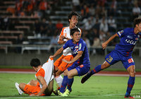 途中出場の森 俊貴が紺野のクロスにヘディングで合わせ、法政大が同点に追いつく！【天皇杯 ラウンド16 甲府vs法政大】