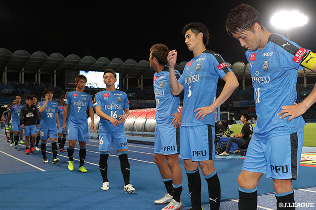 川崎Ｆは試合終盤、猛攻を仕掛けるも反撃及ばず。今季5敗目を喫し、上位との勝点差を詰められなかった【明治安田Ｊ１ 第27節 川崎Ｆvs神戸】