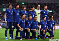 日本のスターティングメンバー。JリーグからはFC東京の永井 謙佑(#11)が名を連ねた【カタールW杯 アジア2次予選 日本vsモンゴル】