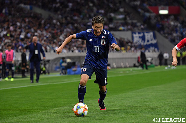 Ｊリーグ勢で唯一スタメン出場した永井 謙佑（FC東京）は1ゴールの活躍で後半25分までプレー【カタールＷ杯 アジア2次予選 日本vsモンゴル】