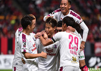 開始6分、柿谷 曜一朗がPA手前の中央から右足を一閃！鋭いシュートがゴールに突き刺さり、Ｃ大阪が先制に成功する【明治安田Ｊ１ 第29節 札幌vsＣ大阪】