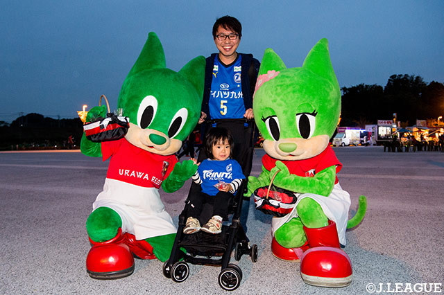 シャーレくん＆ディアラちゃんとパシャリ！【明治安田Ｊ１ 第29節 浦和vs大分】