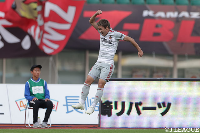 大石 竜平のゴールで金沢が再びリードを2点に広げる！【明治安田Ｊ２ 第38節 長崎vs金沢】