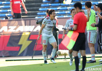 試合終盤、山根 永遠が9試合ぶりの得点を奪い、アウェイの金沢がリードを広げる！【明治安田Ｊ２ 第41節 福岡vs金沢】