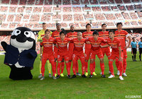 名古屋のスターティングメンバー。出場停止明けの吉田 豊が2試合ぶりのスタメン出場を果たし、左サイドバックに入る【明治安田Ｊ１ 第32節 名古屋vs鳥栖】