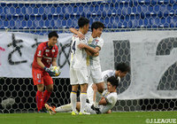 姫野のヒールパスを飯野 七聖が蹴り込んで群馬が待望の先制点をもぎ取る！【明治安田Ｊ３ 第32節 G大23vs群馬】