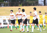 松本 皐誠がゴールを決め、名古屋U-18が同点に追いつく【JINYC GS 第1節 名古屋U-18vs光州FC】