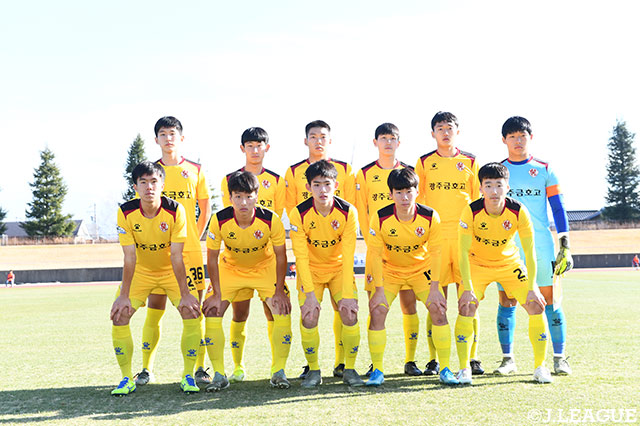 光州ＦＣのスターティングメンバー【JINYC GS 第3節 光州ＦＣvs福岡Ｕ－１８】