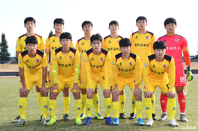 光州ＦＣのスターティングメンバー【JINYC 順位決定戦 7位・8位決定戦 光州ＦＣvsＢＫヘッケン】