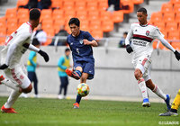 CBからのロングフィードに抜け出した石井 稜真が冷静に流し込み、福岡U-18が試合終盤に同点に追いつく【JINYC 順位決定戦 3位・4位決定戦 福岡U-18vsCRフラメンゴ】