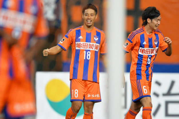 僅差の試合制した新潟、6試合ぶりの白星