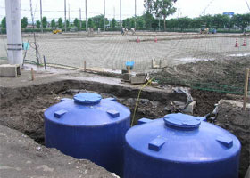 貯水タンク埋設