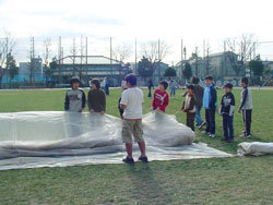 養生シートかけメンテ