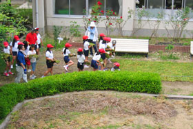 4年生児童による新規拡張作業