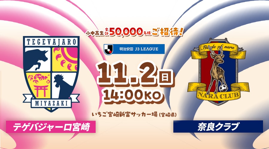 テゲバジャーロ宮崎vs奈良クラブ