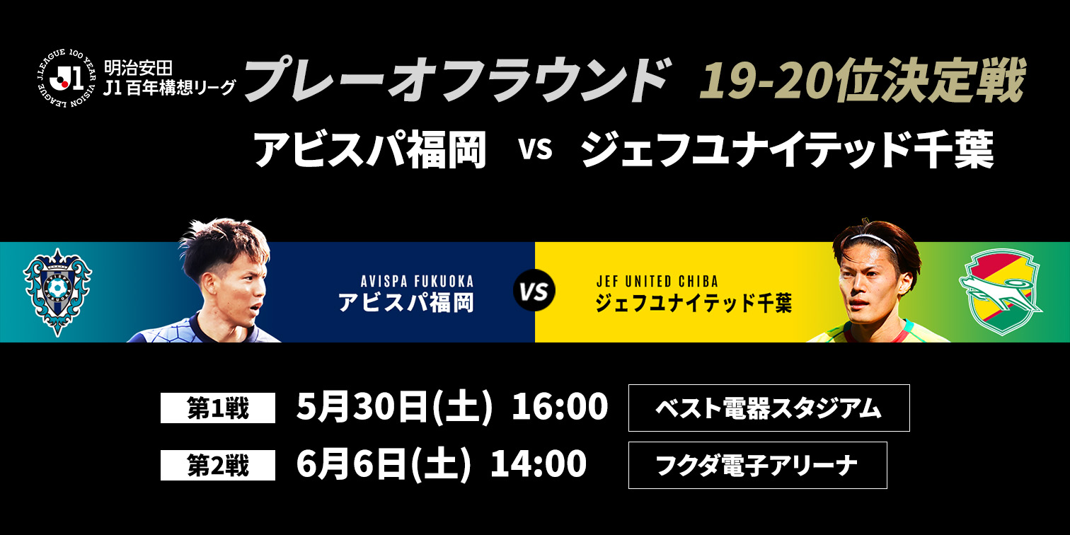 19-20位決定戦 アビスパ福岡 対 ジェフユナイテッド千葉