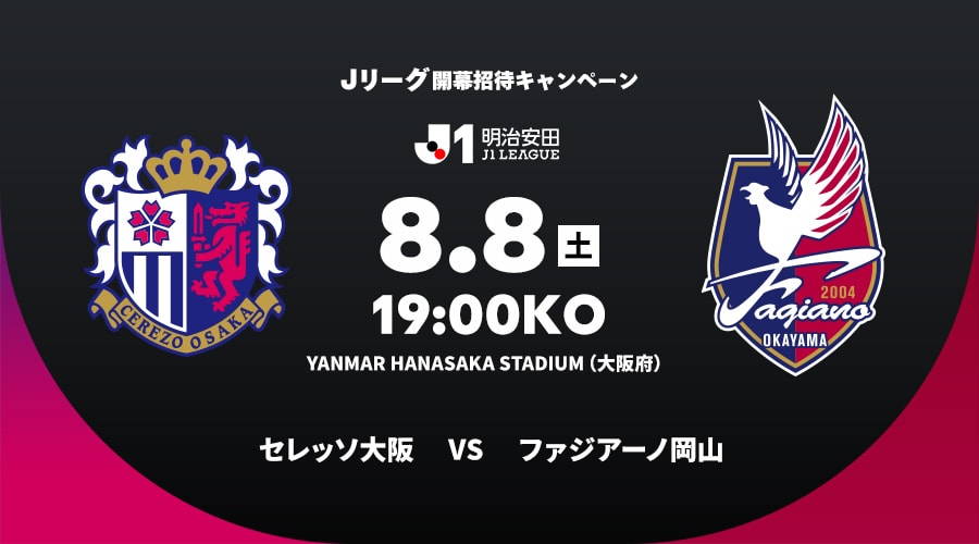 セレッソ大阪vsファジアーノ岡山