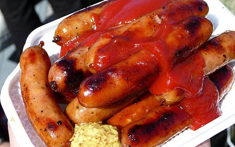 喜作のソーセージ盛