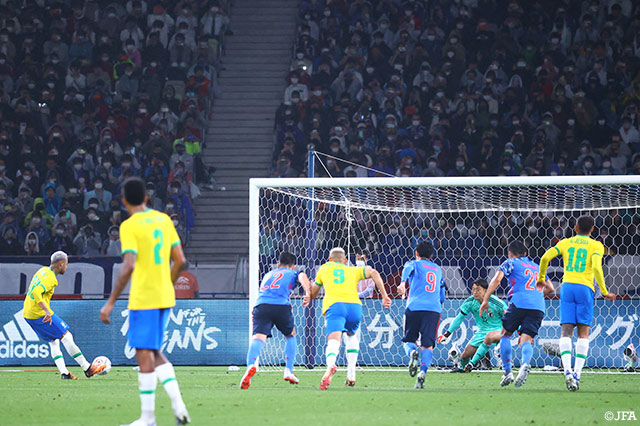 少ないチャンス生かせず 終始試合を圧倒した強豪ブラジルに敗れる サマリー キリンチャレンジカップ22 日本vsブラジル ｊリーグ Jp