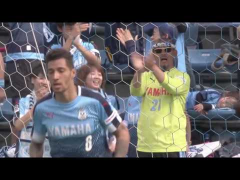 ジェイ （磐田）DFに競り勝ちヘディングゴールを決める【ゴール動画：GS 第7節 磐田vs名古屋】