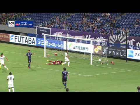 皆川 佑介（広島）ミキッチのクロスに高い打点で合わせて1点を返す【ゴール動画：準々決勝 第2戦 Ｇ大阪vs広島】