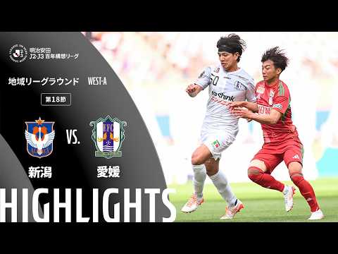 ハイライト:新潟vs愛媛【明治安田J2・J3百年構想リーグ 地域リーグラウンド WEST-Aグループ 第18節】