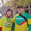 [ J2：第42節 讃岐 vs 千葉 ]　千葉から応援に来られた北村ご夫妻。結婚されて今年で５年目を迎...