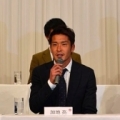 [ 岡山：新体制・新加入選手記者会見の様子 ]