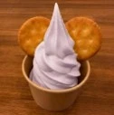 紫いものミルクソフトクリーム with ルヴァン
