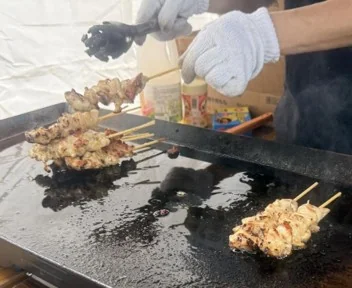 やきとりのルヴァンコラボパウダー添え