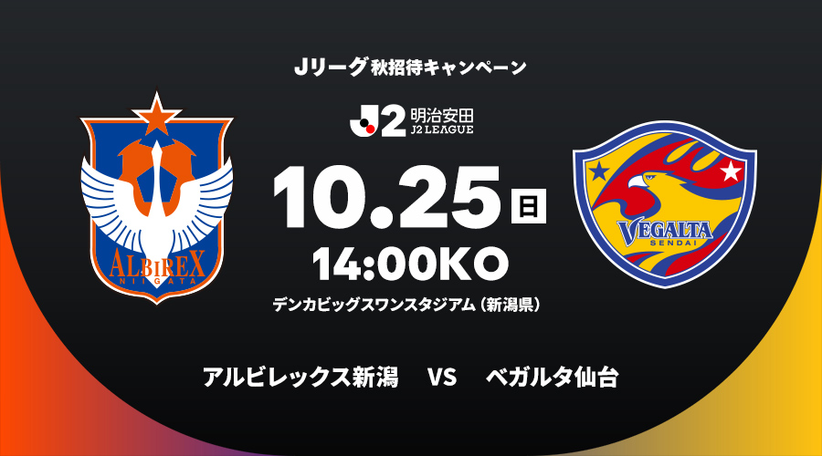 アルビレックス新潟 vs ベガルタ仙台