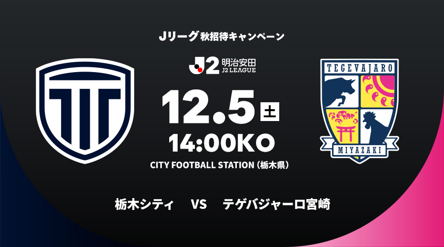 栃木シティ vs テゲバジャーロ宮崎